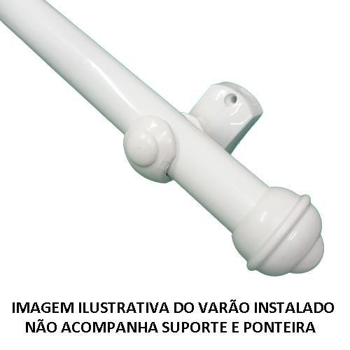 Imagem de Varão De Cortina Aço 28mm Branco (revestimento PVC) Bella Arte