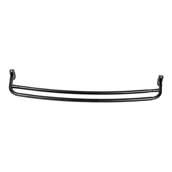 Vareta de chuveiro JS Jackson Supplies Double Curved Black 112-178 cm Imagem de Vareta de chuveiro JS Jackson Supplies Double Curved Black 112-178 cm