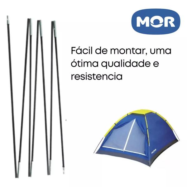 Imagem de Varetas Para Barraca Acampamento Iglu Mor Reposição Camping 4 Pessoas