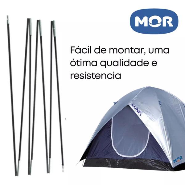 Imagem de Varetas Para Barraca Acampamento Luna Mor Reposição Camping 4 Pessoas