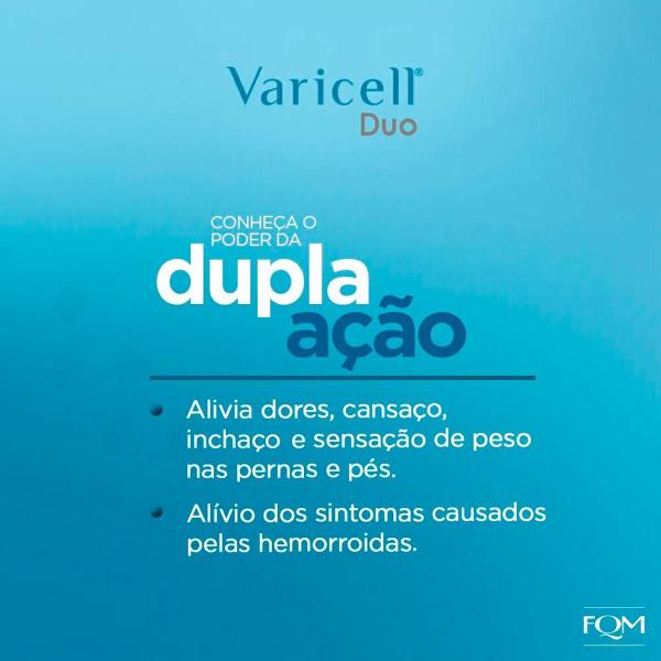 Imagem de Varicell Duo C/30 + Varicell Proct Pomada Contra Hemorroida