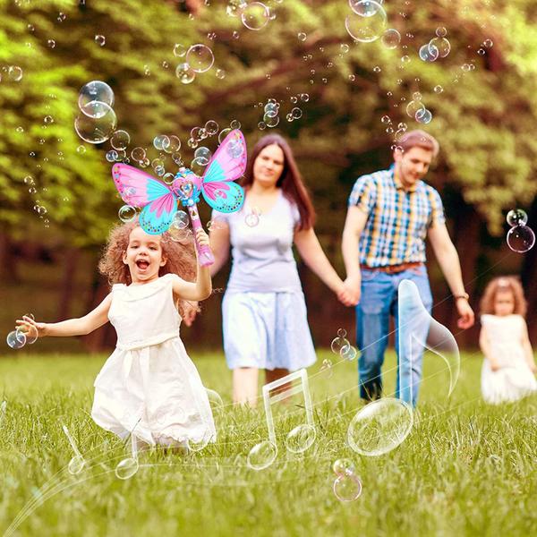 Varinha de bolhas mágica para crianças Butterfly Fairy Autom - Wokex Imagem de Varinha de bolhas mágica para crianças Butterfly Fairy Autom