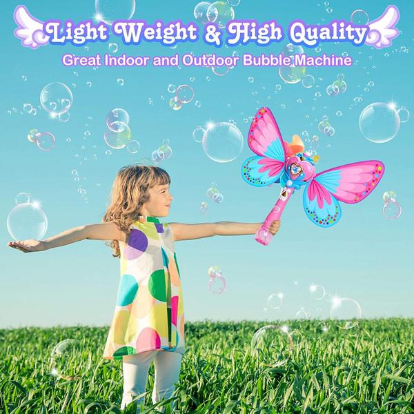 Varinha de bolhas mágica para crianças Butterfly Fairy Autom - Wokex Imagem de Varinha de bolhas mágica para crianças Butterfly Fairy Autom
