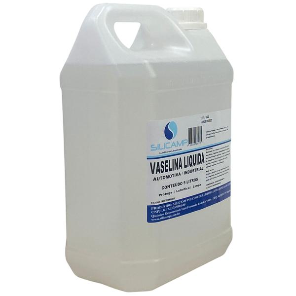 Vaselina Liquida Industrial, Automotiva 05 Litros - SILICAMP Imagem de Vaselina Liquida Industrial, Automotiva 05 Litros