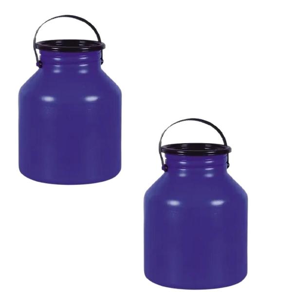 Vasilhame Para Transporte De Leite 10 Litros Azul - Kit 2 - Injesul Imagem de Vasilhame Para Transporte De Leite 10 Litros Azul - Kit 2