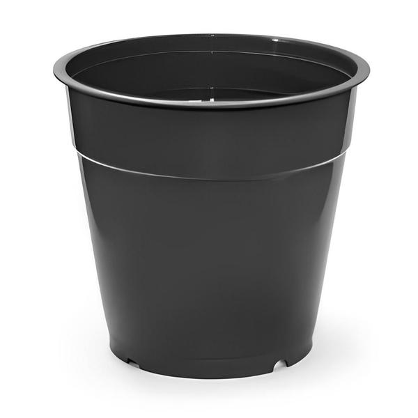 Imagem de Vaso 09 Pote Para Mini Suculentas Plástico Preto Redondo