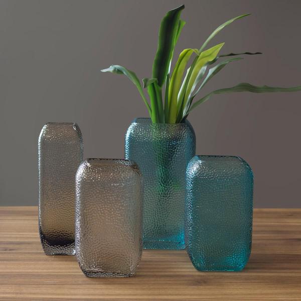 Imagem de VASO 25x14x14cm VIDRO AZUL