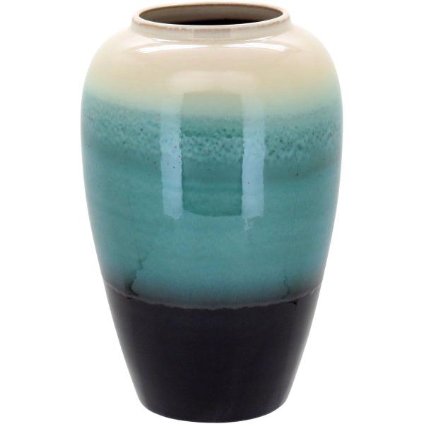 VASO 35x13x13cm CERÂMICA VERDE - NH Imagem de VASO 35x13x13cm CERÂMICA VERDE