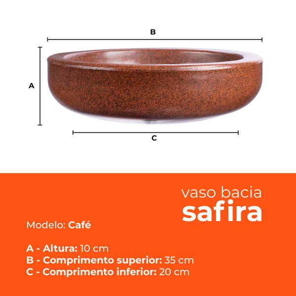 Imagem de Vaso Bacia Safira Café 10 Terrano