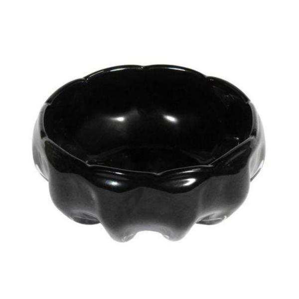 Imagem de Vaso Bowl Cristal Murano Preto Sofisticado Design Luxo