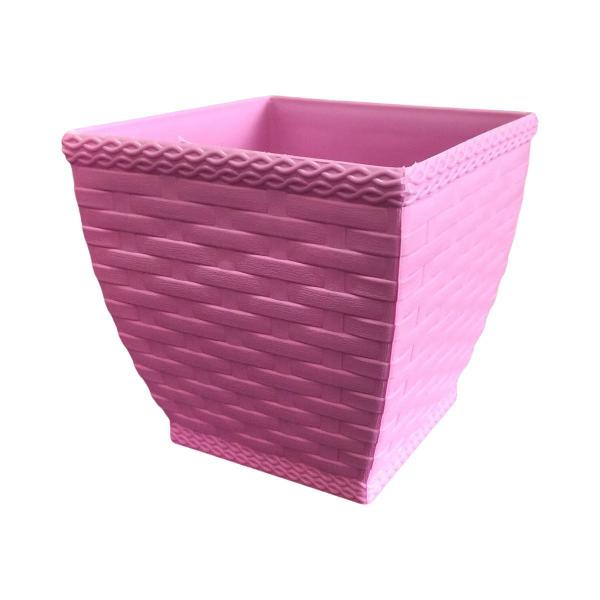 Imagem de Vaso Cachepô Rattan Quadrado Color 850ml - 11cm x 11cm