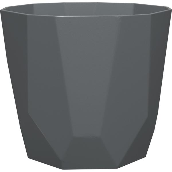 Imagem de VASO CACHEPOT DIAMANTE 16x15cm CINZA WEST GARDEN