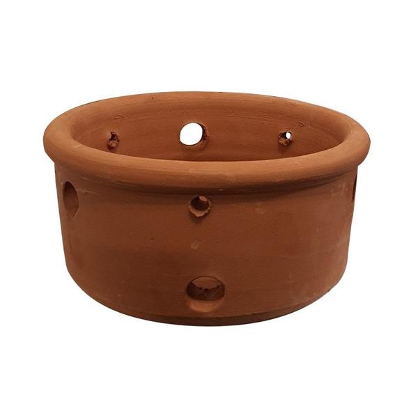 Vaso Cerâmica Furado Orquídea 13x25cm - Verde Garden Imagem de Vaso Cerâmica Furado Orquídea 13x25cm