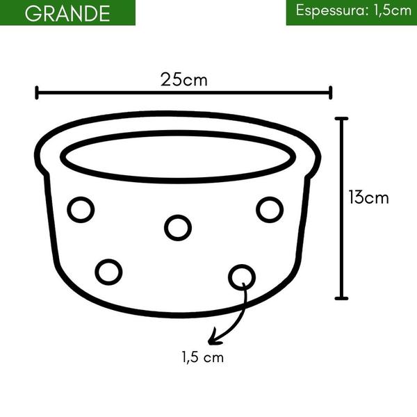 Vaso Cerâmica Furado Orquídea 13x25cm - Verde Garden Imagem de Vaso Cerâmica Furado Orquídea 13x25cm