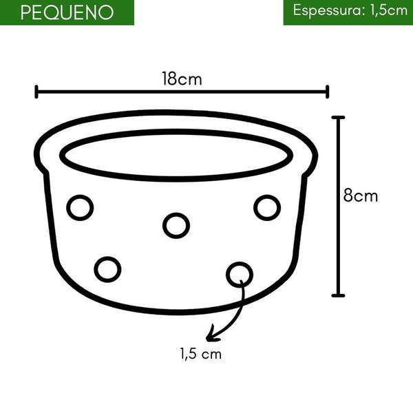 Imagem de Vaso Cerâmica Furado Orquídea 9x18cm