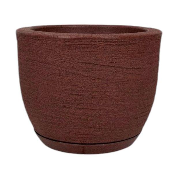 Imagem de Vaso Cone Redondo Moderno Modelo grafiato  Jardim Polietileno 39X35