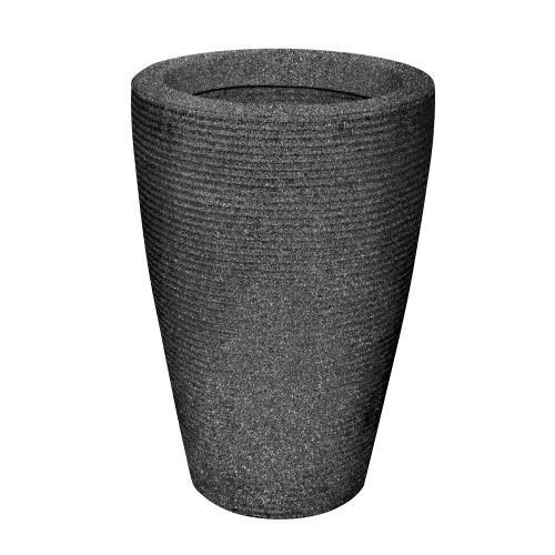 Imagem de Vaso cone riscato 45 preto marmore vasap