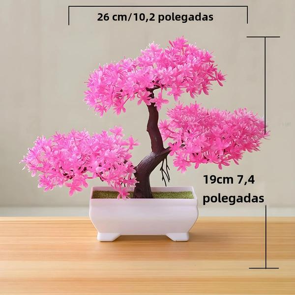 Imagem de Vaso de Bonsai Artificial - Decoração Interna e Externa