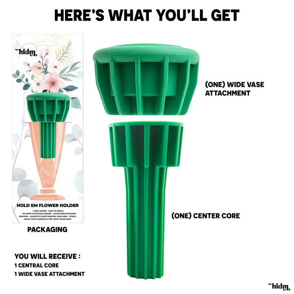 Imagem de Vaso de cemitério, inserções de borracha, flores de seda eternas HLDM