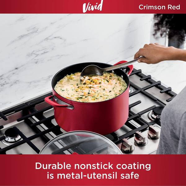 Vaso de estoque Ninja C20480 Foodi NeverStick Vivid 8L com tampa de vidro Imagem de Vaso de estoque Ninja C20480 Foodi NeverStick Vivid 8L com tampa de vidro