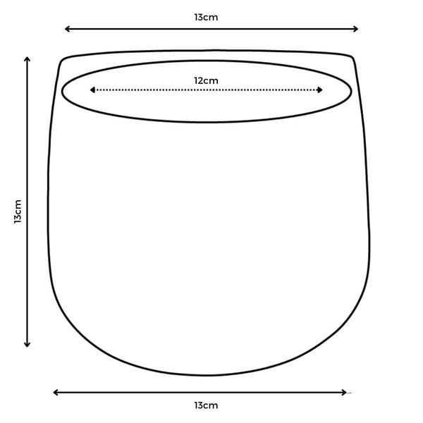 Imagem de Vaso De Mesa Decorativo Cachepot De Porcelanato 13x13cm