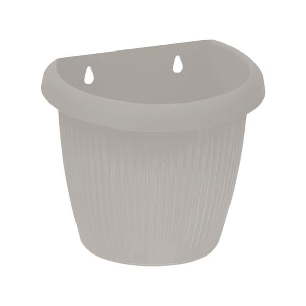 Imagem de Vaso De Parede Jardim Horta Vertical Meia Lua 2,7 L Plástico Resistente