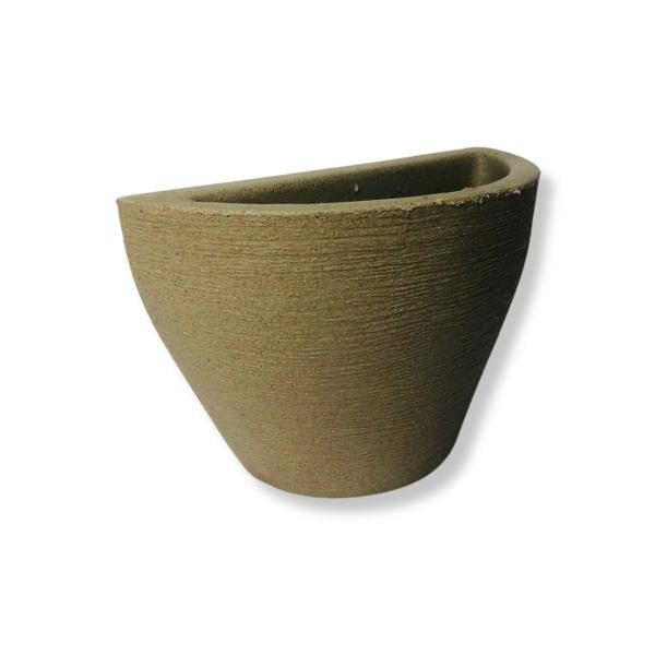 Imagem de vaso de parede para plantas decoração natural e artificial em polietileno 19x27