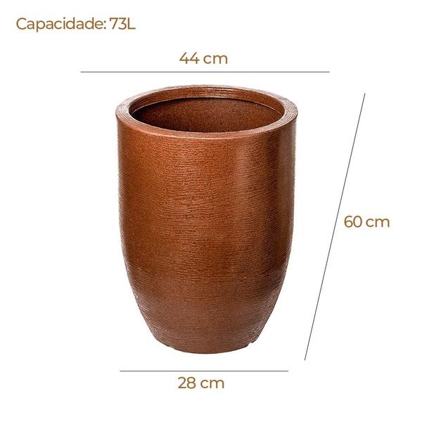 Imagem de Vaso De Planta Grande Em Polietileno Sem Furo Na Base De 73L