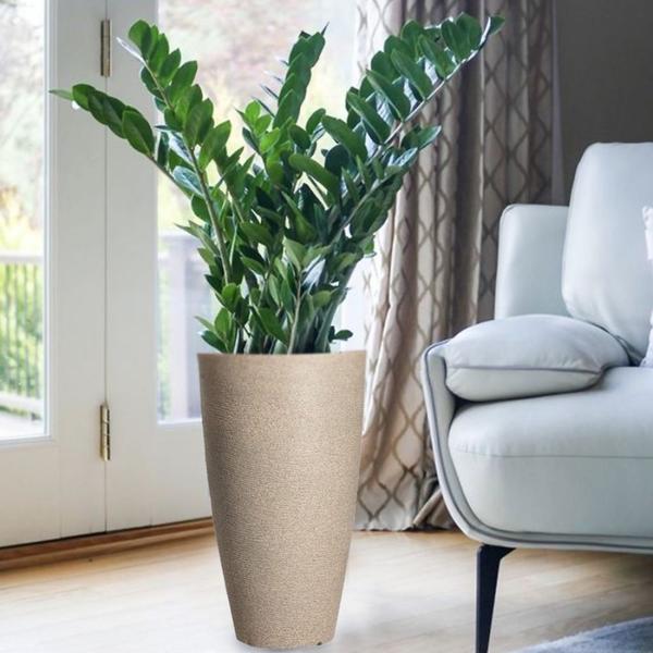 Imagem de Vaso De Planta Grande Polietileno Com Design Grafiato 59L