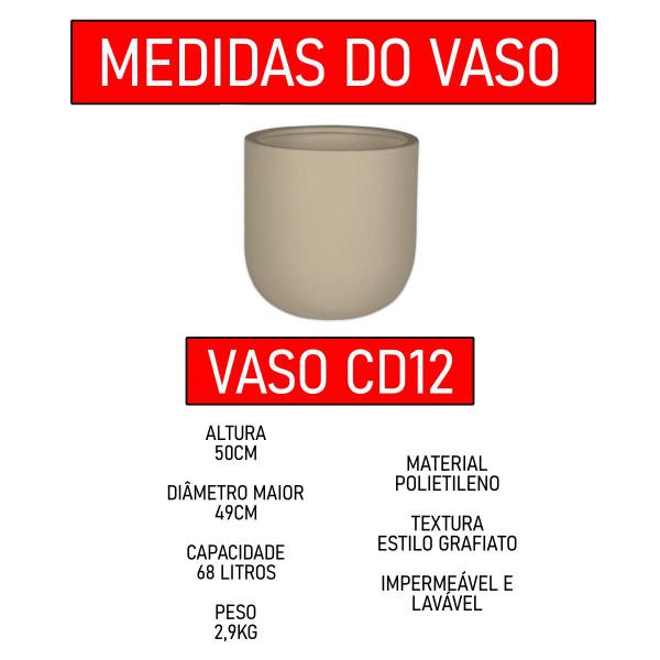 Imagem de Vaso De Planta Polietileno Jardim Varanda CD12