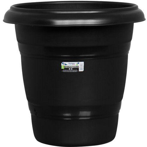 Imagem de Vaso de Planta Redondo28 x 28 x 23,5 plastico Preto Jardim