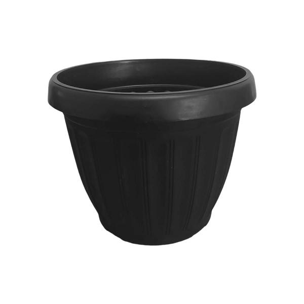 Imagem de Vaso De Plantas Flores Mudas Grego Plástico 2,2 Litros Preto