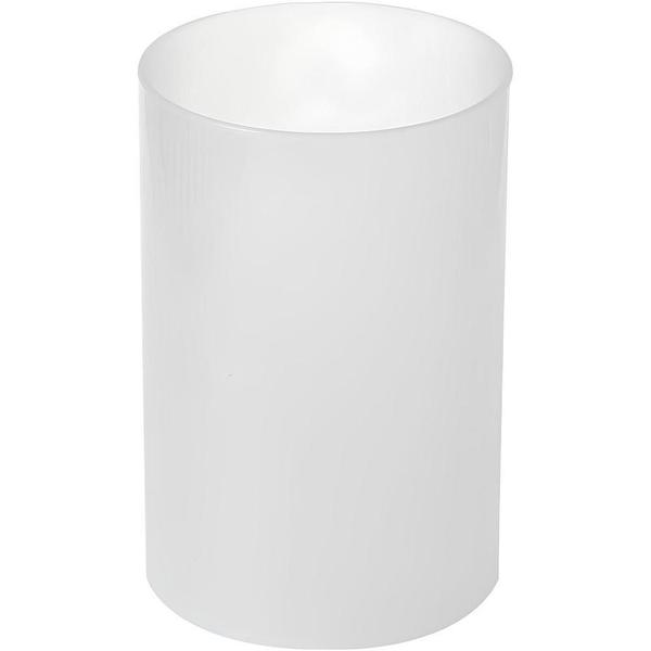 Imagem de Vaso De Vidro Arranjo Cilindrico Branco - Grande 30X14Cm