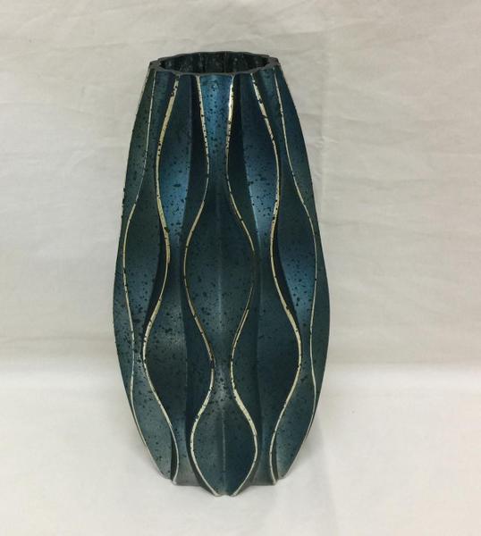 Imagem de Vaso De Vidro Cor Azul 13X23 Cm