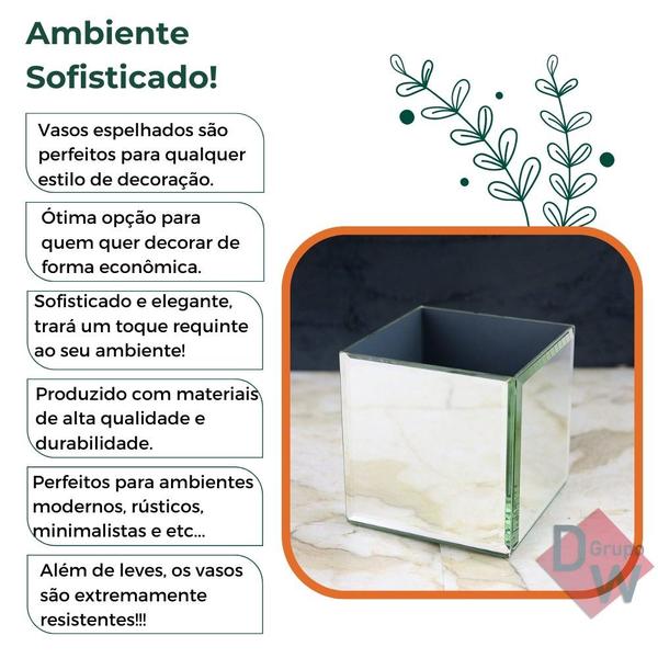 Imagem de Vaso de Vidro Espelhado 10x11cm