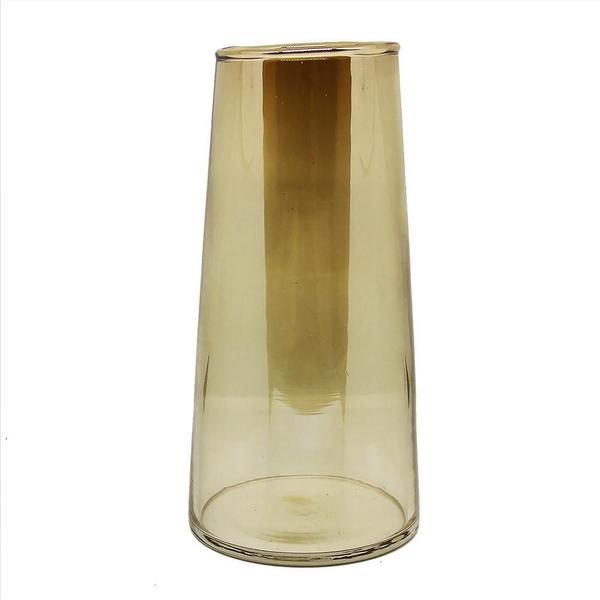 Imagem de Vaso de Vidro Mini Tube, Flat Gold 15x7cm - Urban 