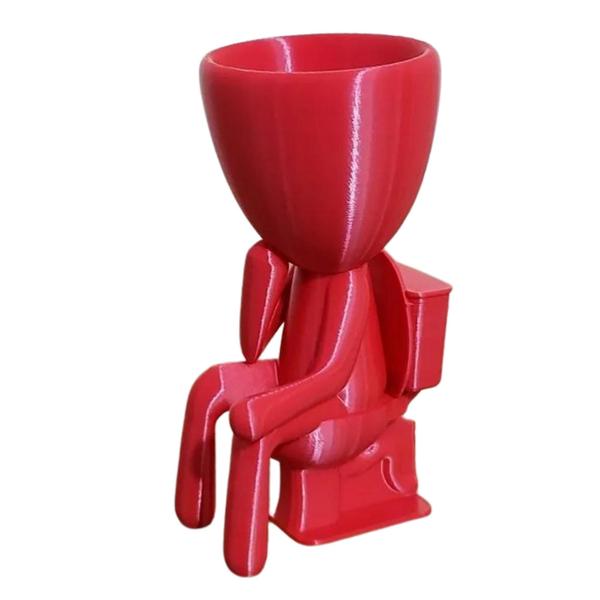 Imagem de Vaso Decor Robert Plant Banheiro Suculentas Vermelho