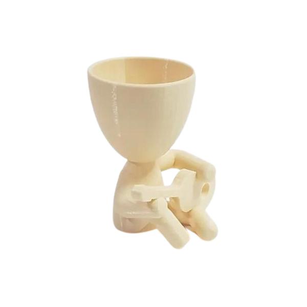 Vaso Decor Robert Violão Músico Plantas Suculentas Bege - 3D Art Imagem de Vaso Decor Robert Violão Músico Plantas Suculentas Bege