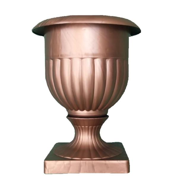 Imagem de Vaso Decoração  / Cachepô  Redondo Taça alta  - Vaso de Planta Grego Arthemis COR:Bronze