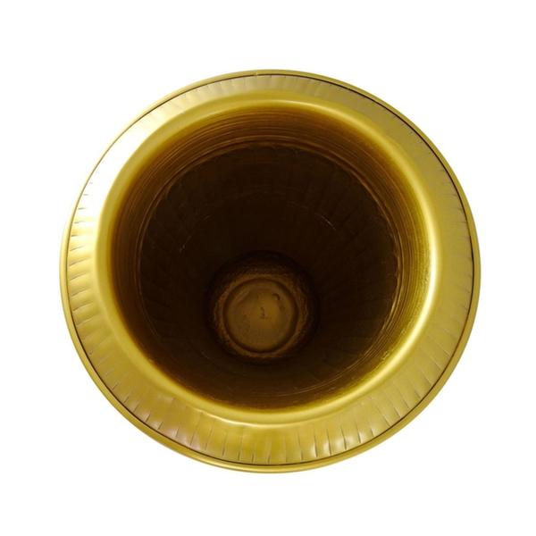 Imagem de Vaso Decorativo Classico Dourado Desenhos Base Luxo