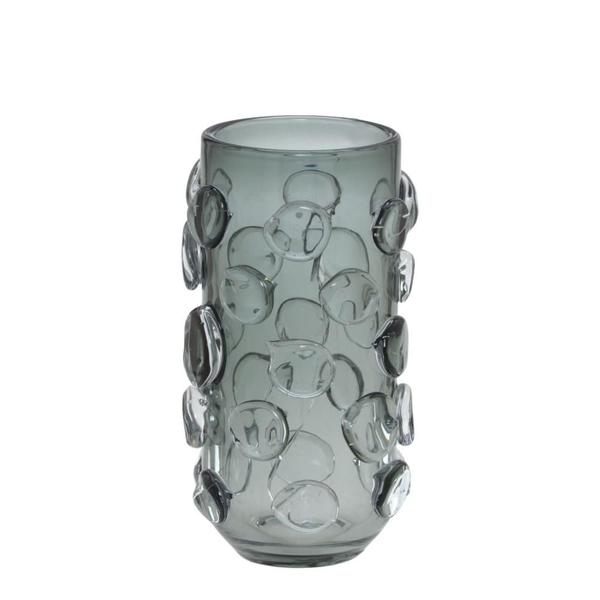 Imagem de Vaso decorativo em vidro na cor fume 26cm