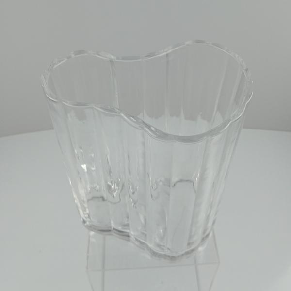 Imagem de VASO DECORATIVO ENFEITE CASA 21x17x16cm VIDRO TRANSPARENTE