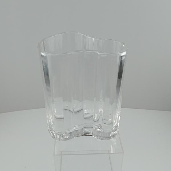 Imagem de VASO DECORATIVO ENFEITE CASA 21x17x16cm VIDRO TRANSPARENTE