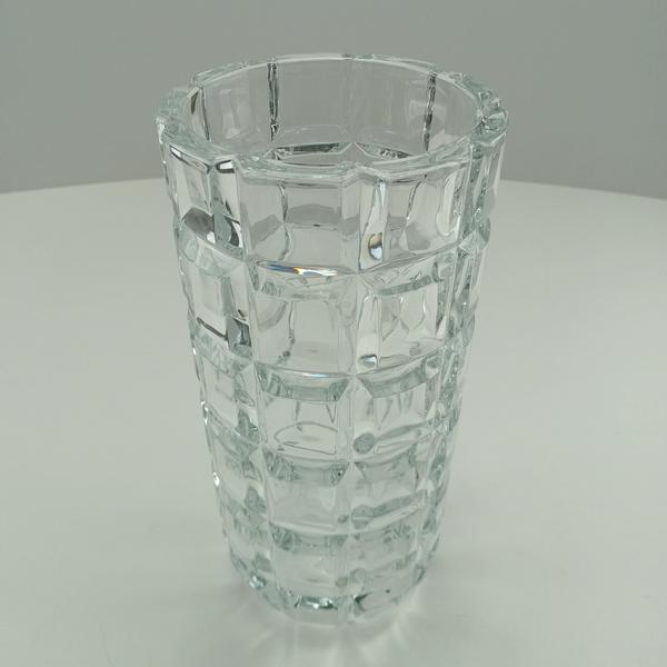 Imagem de VASO DECORATIVO ENFEITE CASA 28x14x14cm VIDRO TRANSPARENTE