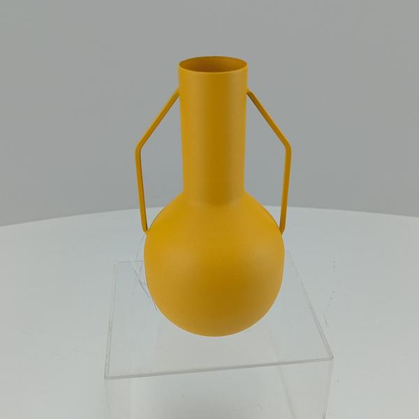 Imagem de VASO DECORATIVO ENFEITE CASA GARRAFA HOME&CO METAL 20x11x11cm AMARELO