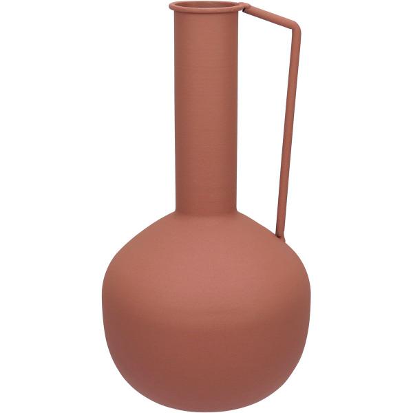 Imagem de VASO DECORATIVO ENFEITE CASA GARRAFA HOME&CO METAL 26x13x13cm ROSA