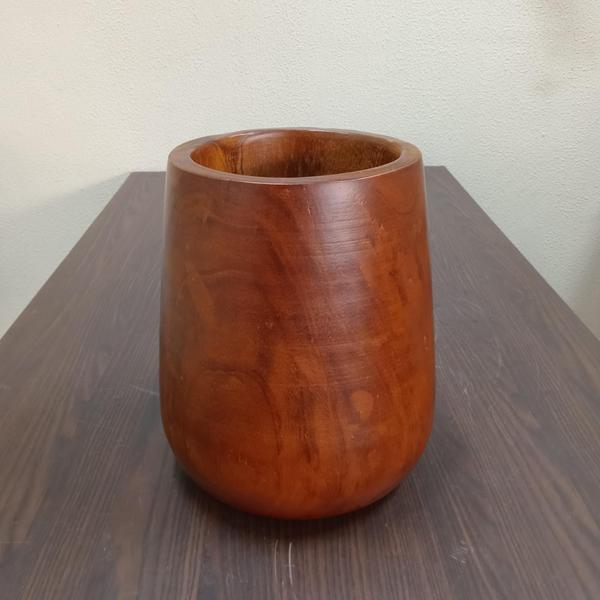 Imagem de Vaso Decorativo Enfeite Casa Madeira 33x30x30cm Natural