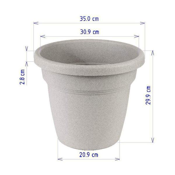 Imagem de Vaso Desli Vicenza Granito - 35cm