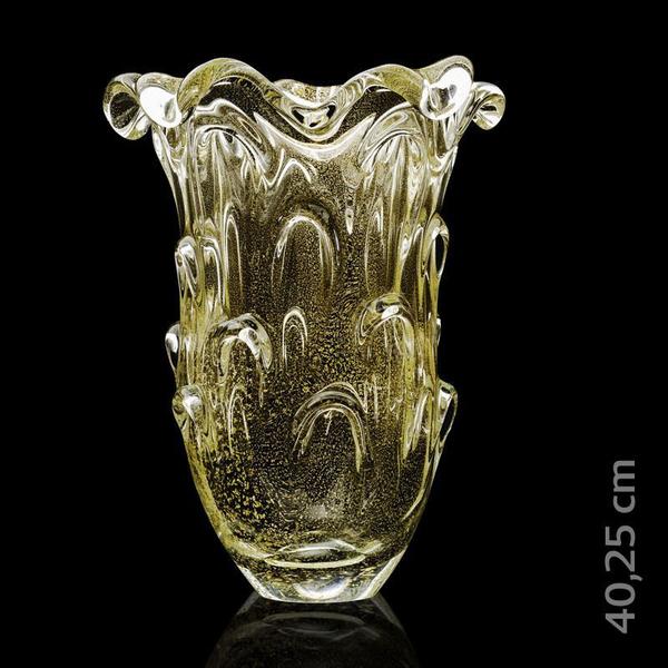 Imagem de Vaso Em Cristal Murano Com Ouro 24 K - São Marcos