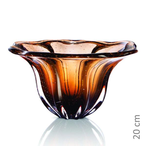 Imagem de Vaso Em Cristal Murano Marrom - São Marcos 36cm